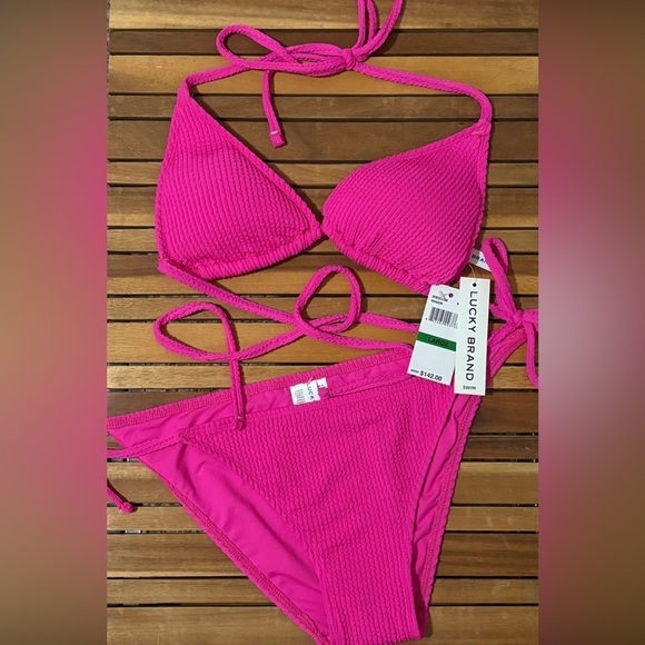 Large NWT Lucky Brand Pink Bikini​​​​ - Picture 3 of 6